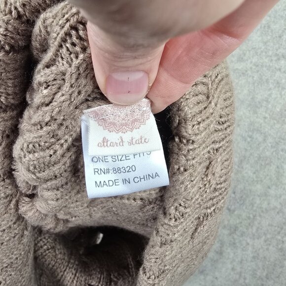 Lot of Womens Knitted Infinity Scarf Acrylic Beige Fringe Detailing Tassels - Picture 6 of 14